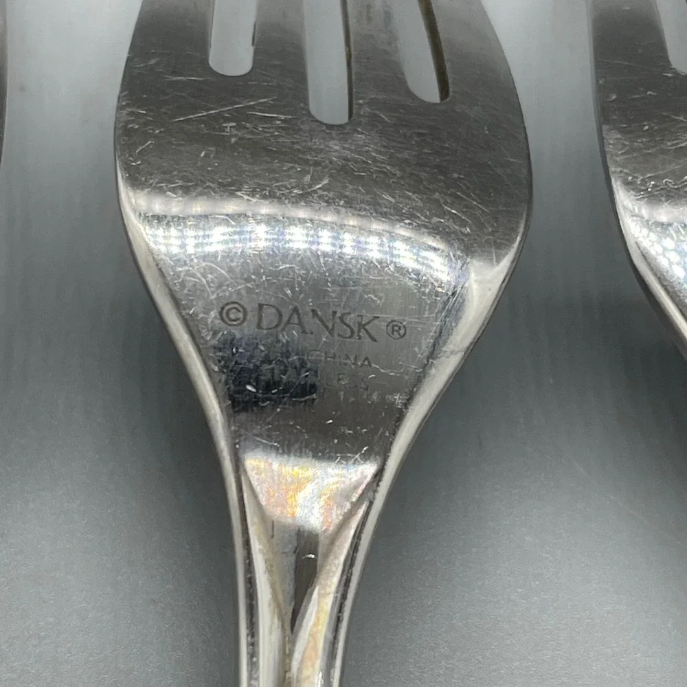 Dansk‎ Alsace Stainless Steel Salad Forks Set of 4 Alsace Design 7.25